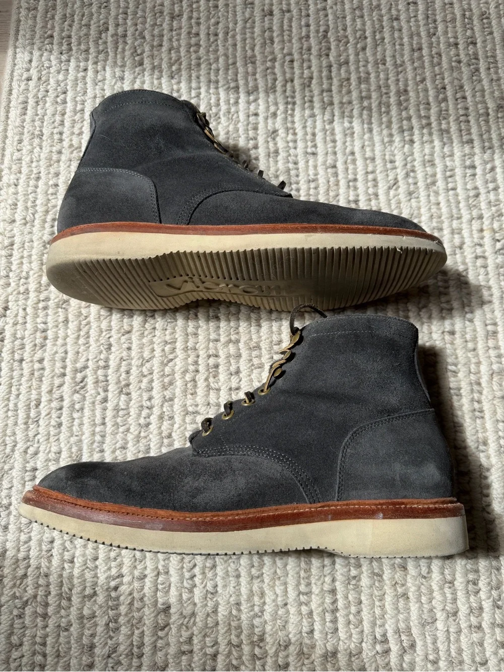 Grant Stone Diesel 10E Storm Suede Gray C.F. Stead Vibram Wedge Goodyear
